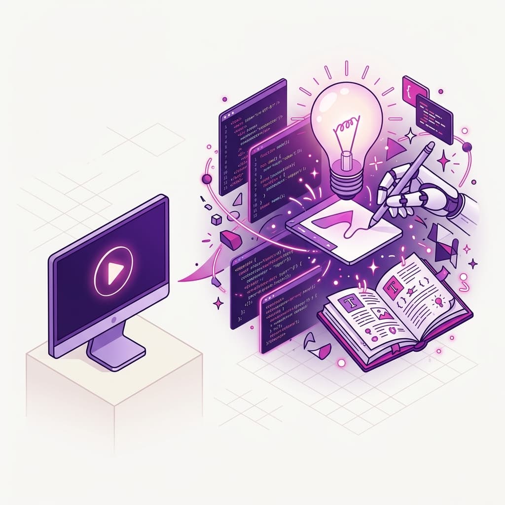 Illustration of the journey from consumer to creator