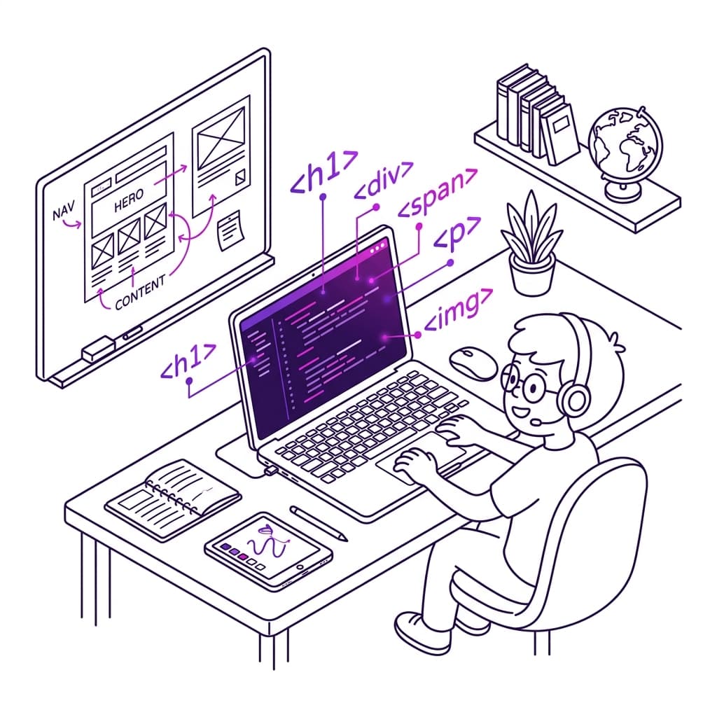 TinyCapes Web Studio Isometric Illustration